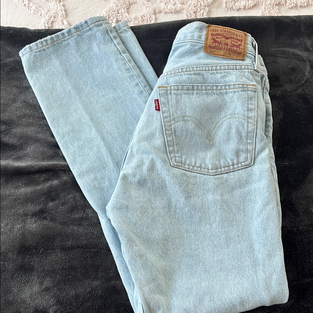 Levi's Light Blue Denim Jeans 501s